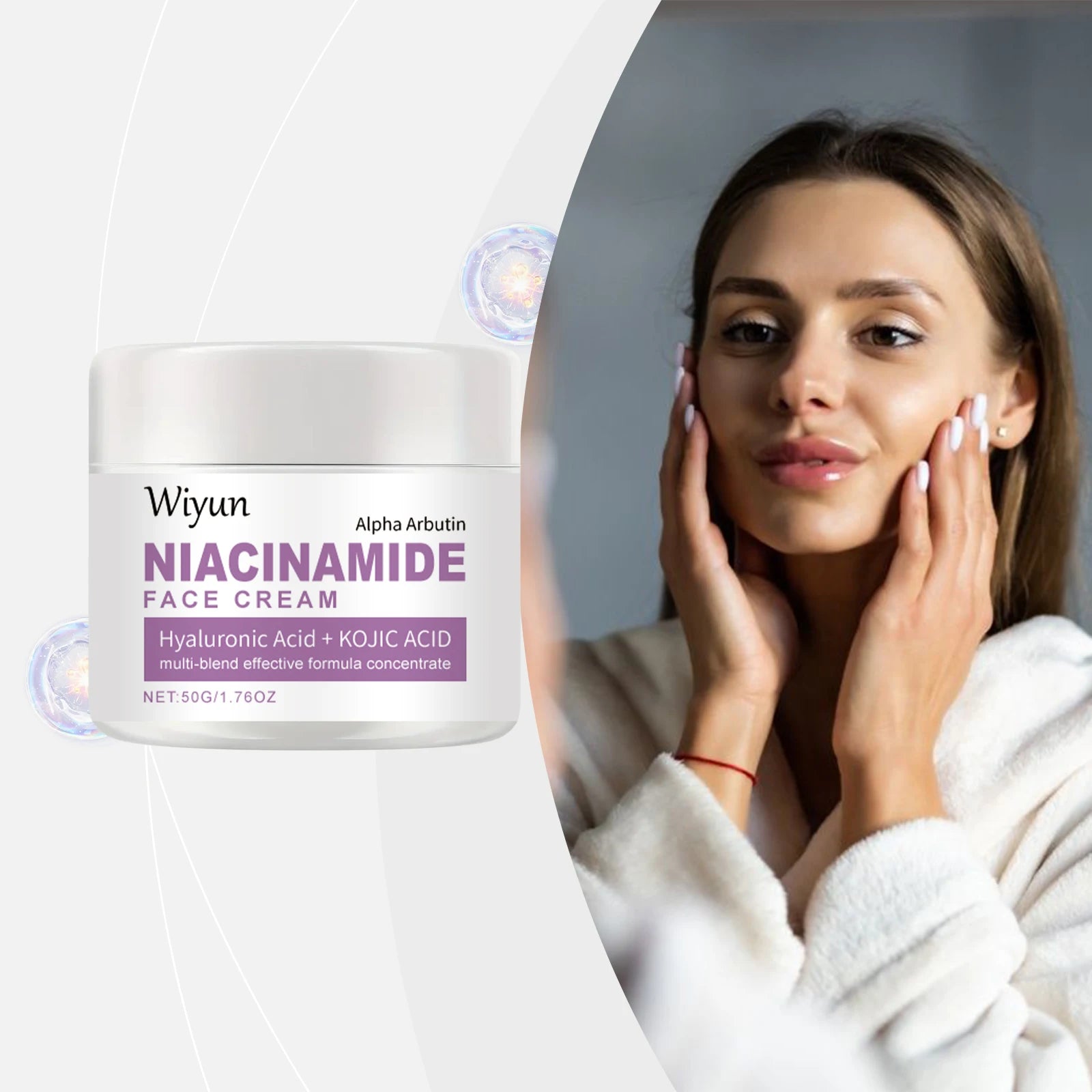Niacinamide Face Cream Anti Melanin Fade Dark Spots Reduce Pigmentation Relieving Dryness Smoothing Moisturizing Whitening Cream Oasis Select