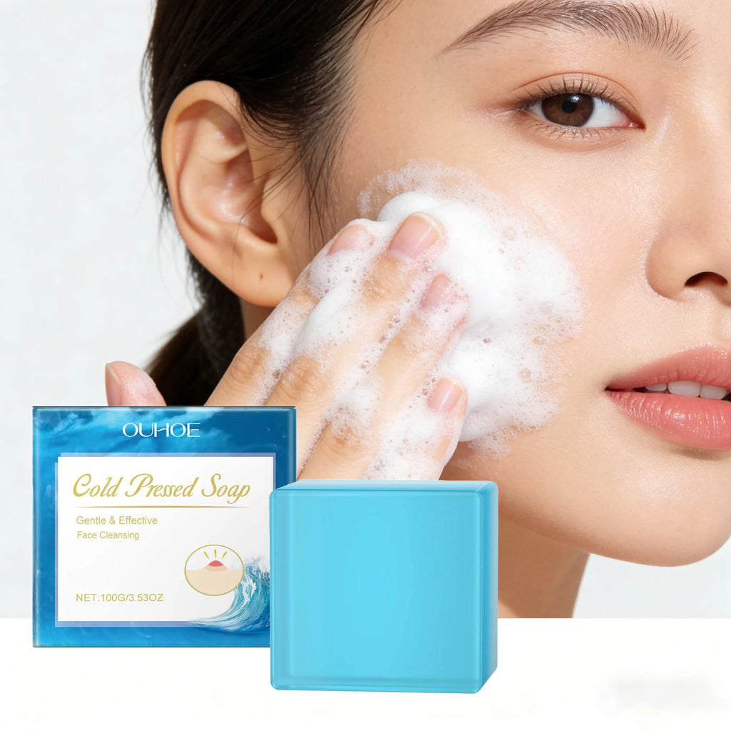 100G Face Cleaning Soap Bar Gentle Cleaning Dirts Oil Control Refreshing No Tight Improve Smoothness Acne Care Facial Soap Oasis Select