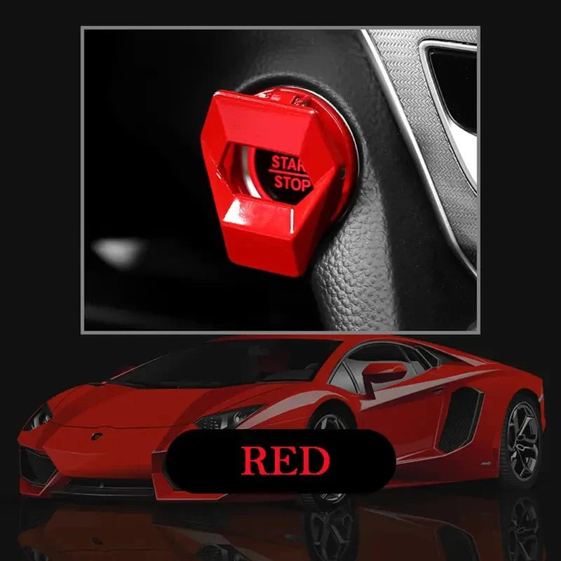 New Car Engine Start Stop Switch Button Cover Decorative Auto Accessories Push Button Sticky Cover Car Interior Car-Styling Oasis Select