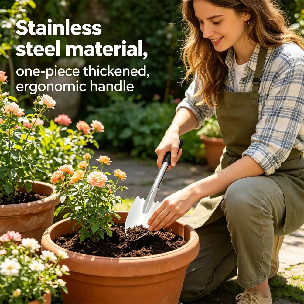 Heavy Duty Stainless Steel Garden Trowel – Dig, Weed & Plant