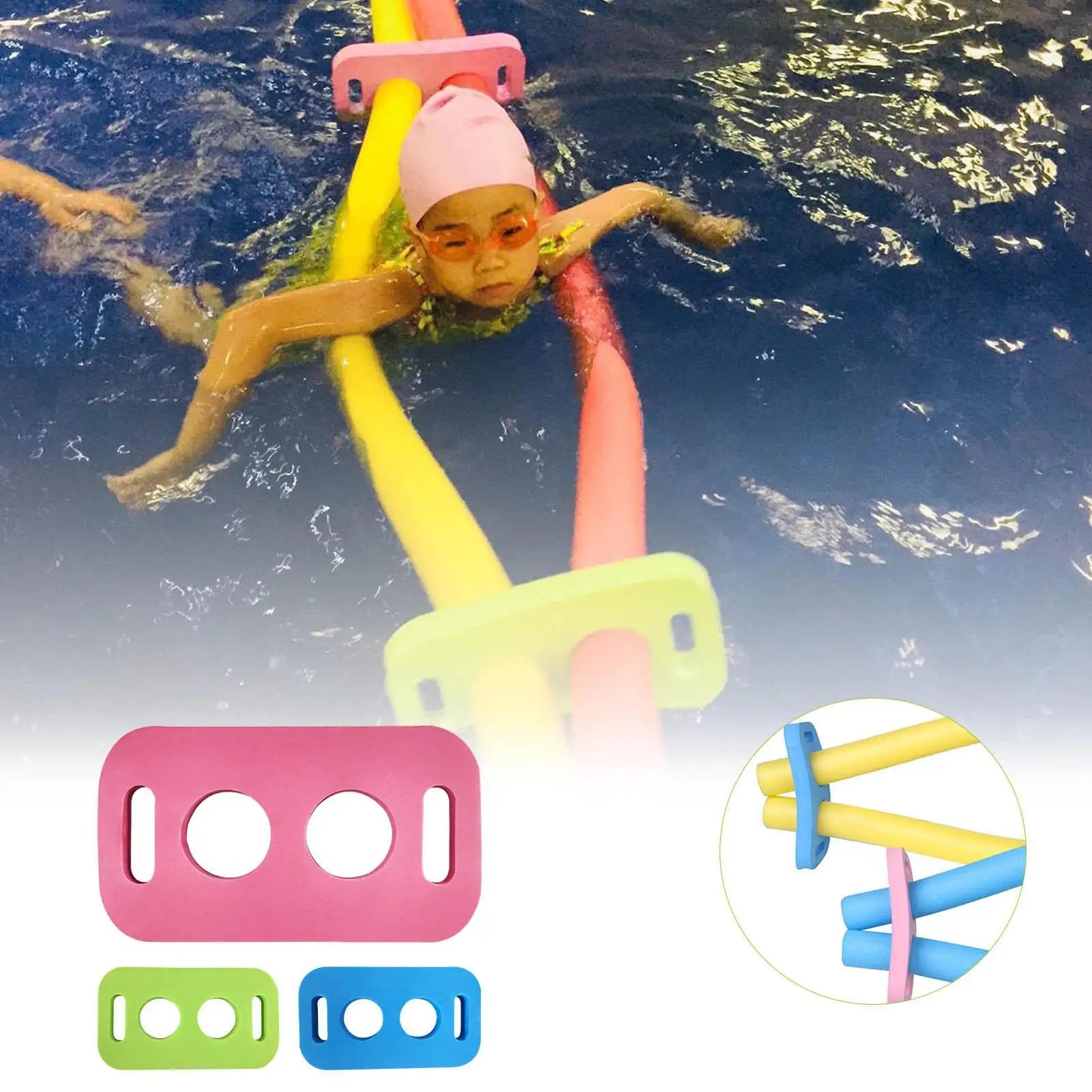 Colorful Swim Noodle Connector Foam Connector Swimming Training Aid Accessory Swimming Stick Water Fun Kids' Swim Noodles Oasis Select