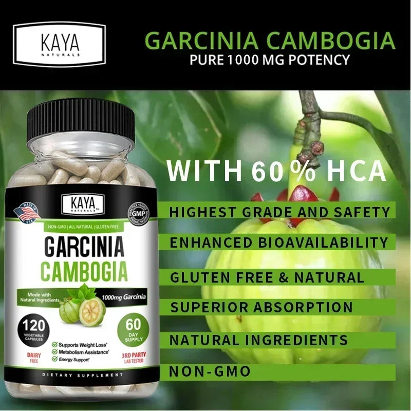 Garcinia Cambogia 1000mg Capsules – Metabolism & Energy Support