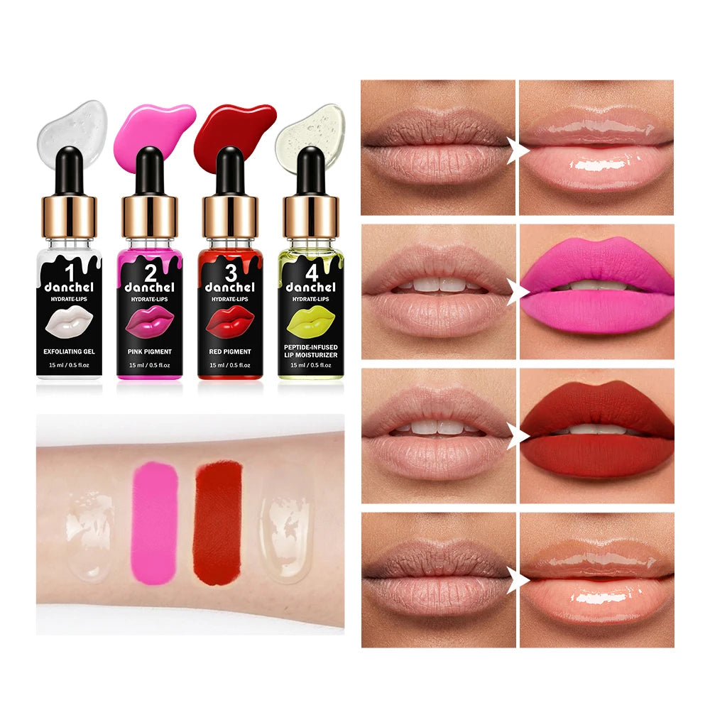 Korea Glow BB Lip Gloss Ampoule Serum Set – Tinted & Hydrating