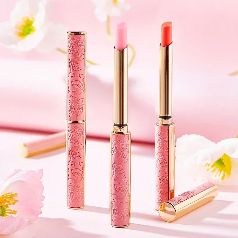 Korea Style Pink Temperature Change Lipstick Moisturizing Hydrating Color Change 1g Oasis Select