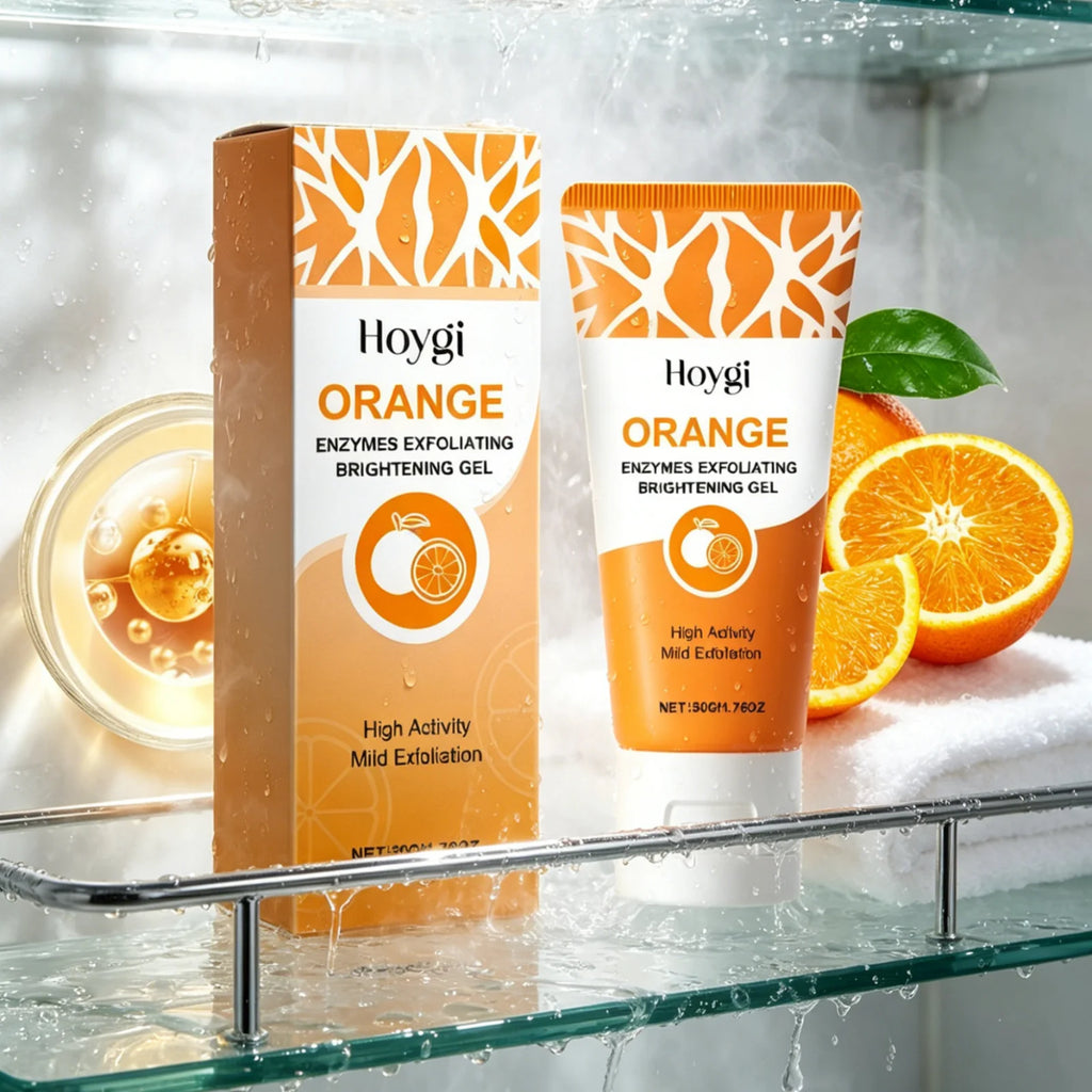 Hoygi Enzymes Exfoliating Brightening Gel Orange Oil Control Dead Skin Remove Unclog Pores Gentle Formula Facial Cleansing Gel Oasis Select