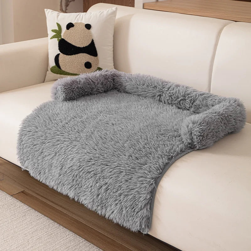 2025 New Style Sofa Pet Pad, Plush Dog Bed, Warm and Anti-slip Pet Sleeping Sofa Pad for Autumn and Winter Oasis Select Gray 75cm x 75cm