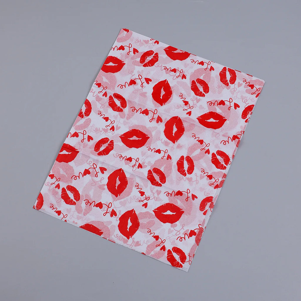20 Sheets Valentine's Day Tissue Paper Red Love Heart Gift Wrapping Paper Birthday Decor Bridal Shower Party Supplies 50X35 Cm Oasis Select F
