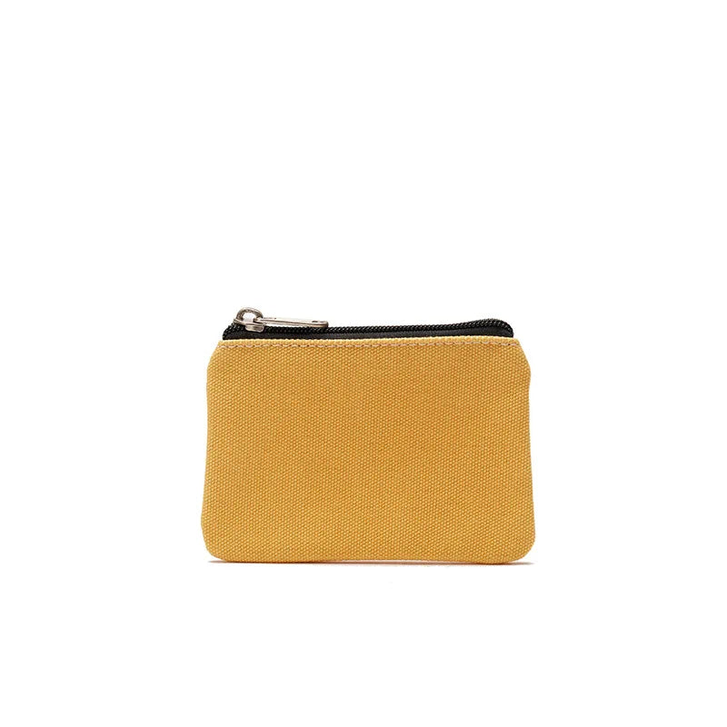 DIY Plain Canvas Cotton Bag Pure Zipper Coin Key Bag Money Pocket Women Men Hand-held Coin Purse Small Wallet Kid Oasis Select Ginger