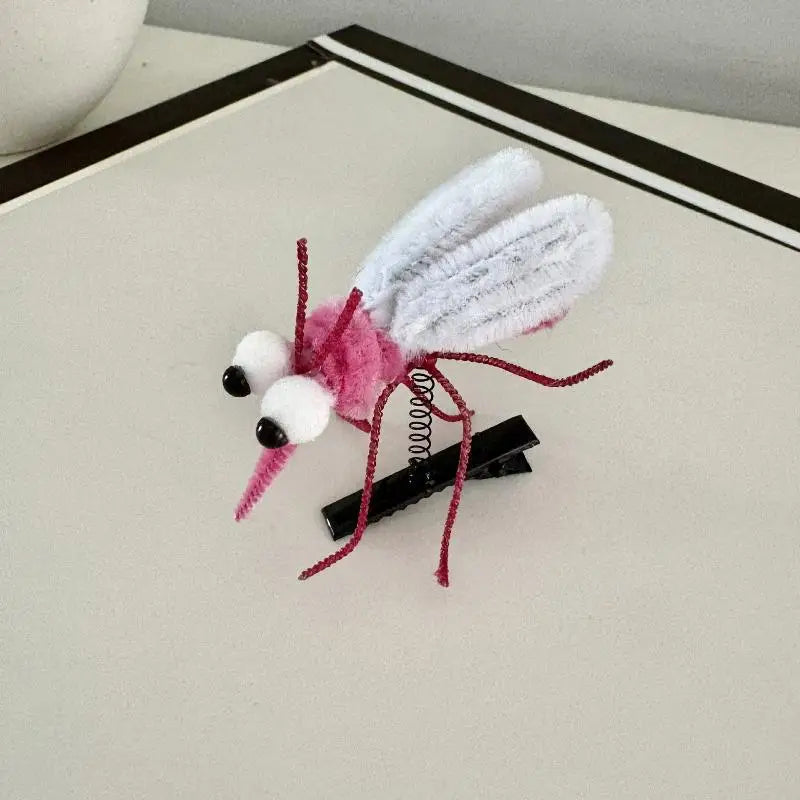 Mosquito Plush Hairpin – Cute Cartoon Insect Hair Clip Novelty Hair Clip Oasis Select A4