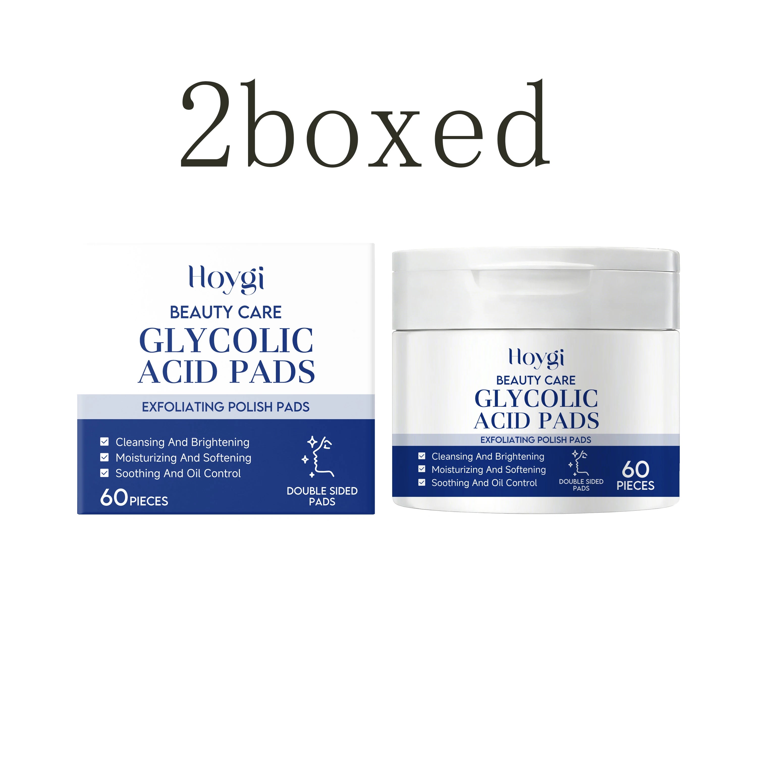 Hoygi Facial Cleansing Pads – Hydrating 60 Pcs Daily Cleanser