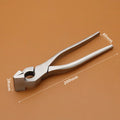 JUSTINLAU Handmade Leather Pliers Stainless Steel Labor Saving Leather Pliers Leather Making Trimming and Shaping Tool Set Oasis Select straight head