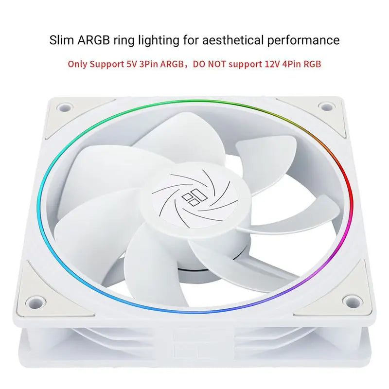 LIKE WISH TL-S12RW X3 CPU Fan 120Mm Reverse Fan Case Cooler Fan Comes With ARGB Lighting,CPU Cooling Fan With 1500RPM Speed Oasis Select