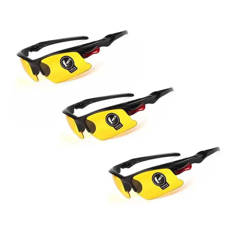 1/2/3/4/5pcs Professional Driving Glasses Polarized Yellow Car Goggles Driving Sunglasses Anti-Glare Vintage Glasses Accessories Oasis Select 3pcs Yellow