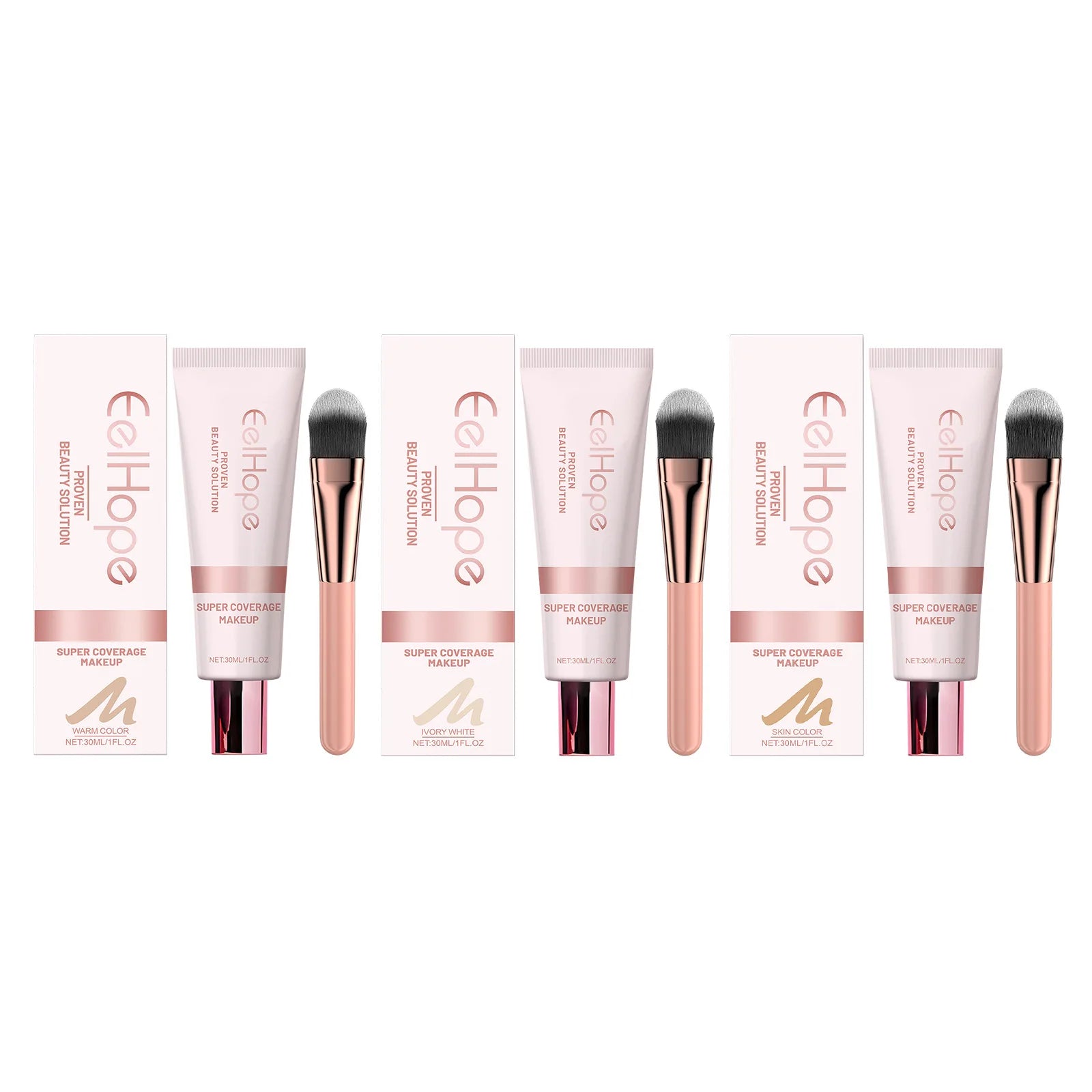 Concealer Face Foundation Liquid Long Lasting Waterproof Moisturize Oil Control Full Coverage Face Makeup Professional Cosmetics Oasis Select