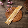 New Chinese Style Hand Fan Cover Embroidered Flowers Portable Folding Fan Cover Dustproof Protective Cover Home Decoration Oasis Select Light Yellow