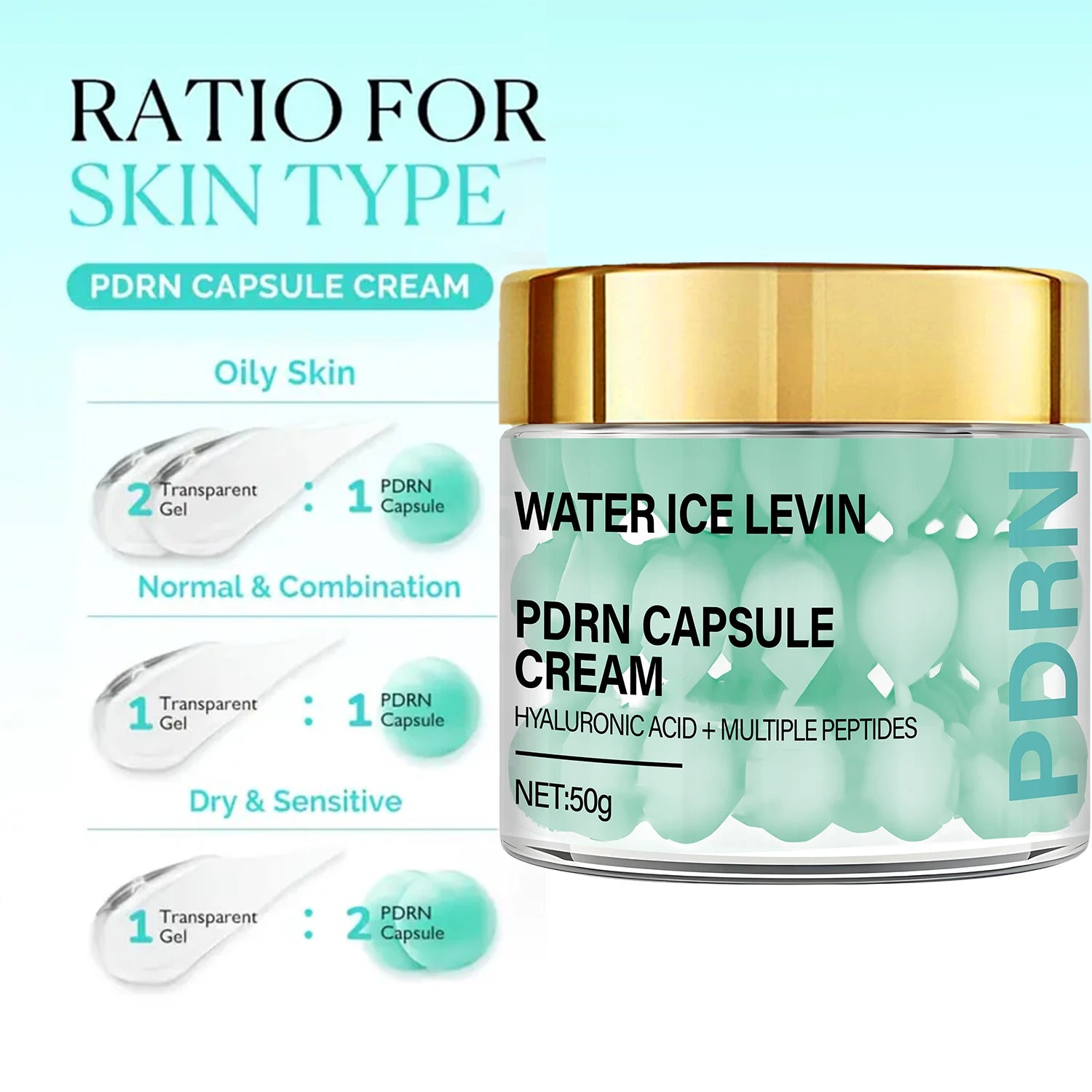 PDRN Capsule Cream – Hyaluronic Acid & Peptides Anti-Aging Anti-Aging Face Cream Oasis Select