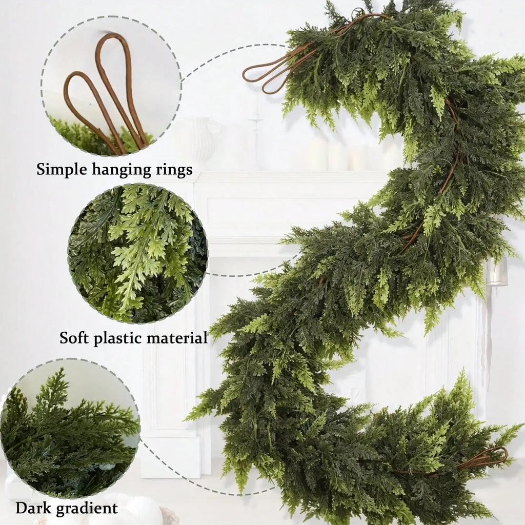70" Artificial Christmas Garland – Norfolk Pine Cedar, 180cm Christmas Garland Oasis Select
