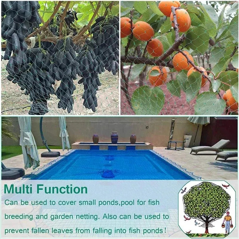 Garden Netting Green Woven Mesh Protect Plants Fruits Flowers Trees Stretch Fencing Durable Net Stops Birds Deer Animals Oasis Select