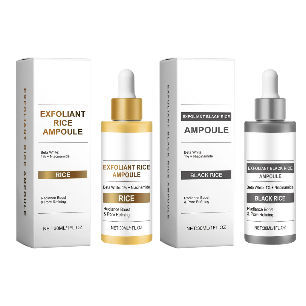 Black Rice Brightening Exfoliant Ampoule – Face & Body Scrub