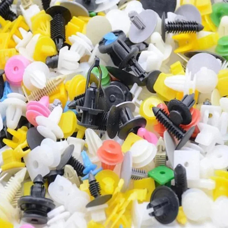 50/100/150/200/500pcs Car Clips Fastener Screws Bumper Interior Decoration Auto Plastic Random Mixing Universal Plastic Oasis Select