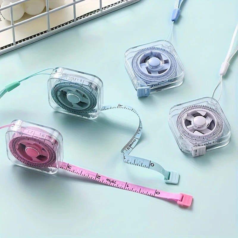 2-meter/6-foot Mini Soft Tape Measure, Portable and Extendable Locking Mechanism, and Clear Centimeter/inch Scale Oasis Select