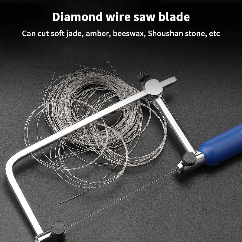 1M Cutting Wire Saw Blades Jade Metal Ceramic Cutting Supplies Hand Saw Blade Diameter 0.1mm-0.5mm Professional Hand Tools Oasis Select