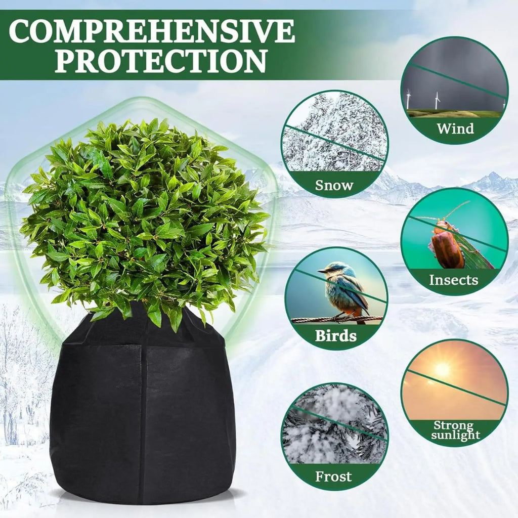 Plant Covers Freeze Protection Waterproof Cover for Flower Plant Pot Cold Weather Potted Plant Protection Jacket for Fruit Trees Oasis Select