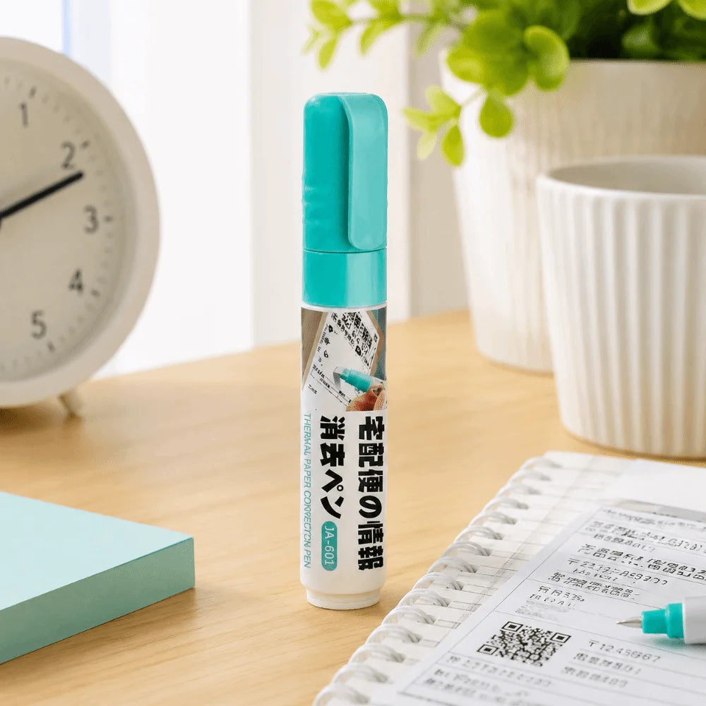 Portable Thermal Paper Erasing Pen Large Capacity Remove Address Phone Privacy Protection Pen Durable Shipping Labels Bills Oasis Select