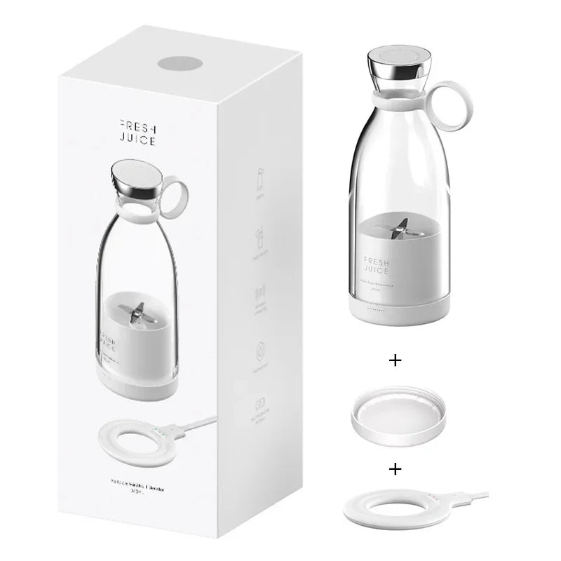 GUOHE Portable Rechargeable Blender Cup 350ml | 4-Blade Juicer