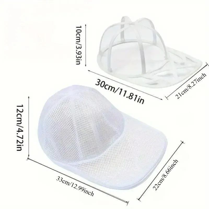 2pcs/set (Hat Washing Bag and Hat Rack), Mesh Baseball Cap Cleaning Bag,Gentle and Efficient Baseball Cap Cleaning Equipment Oasis Select