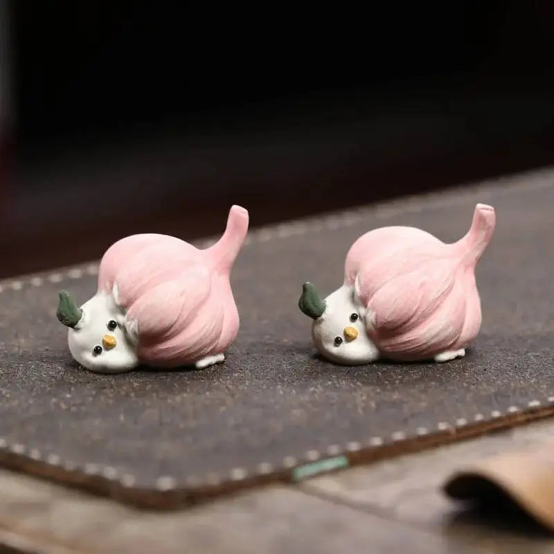Zisha Tea Pet Garlic Bird Ornament Sculpture Garlic Bird Chick Tea PlayCeremony Accessories Oasis Select
