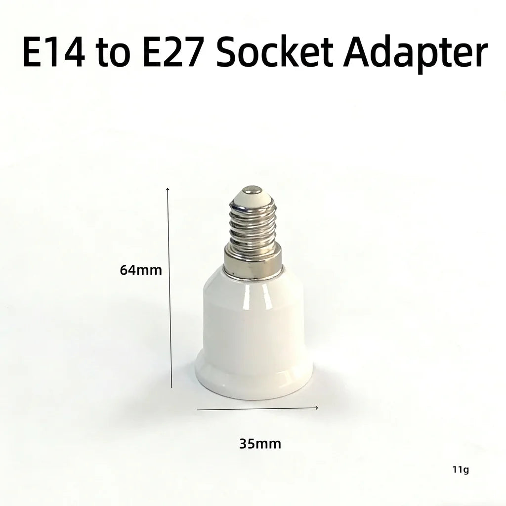 Lamp Holder Converter Compatible Socket Adapter E27 To E14 Converter Insulating B22 To E27 Adapter For Living Room Study Bedroom Oasis Select E14 to E27