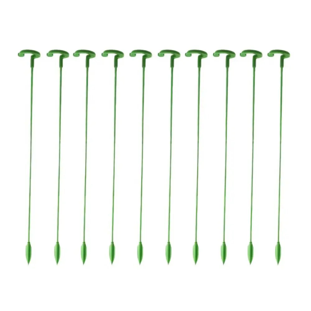10Pcs Support Rod Plant Supports Stakes 17/27/37cm Anti Lodging Leaf Guard Frame Reusable Durable Bonsai Fixing Tool Oasis Select 17cm