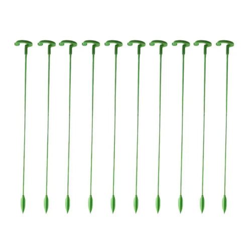 10Pcs Support Rod Plant Supports Stakes 17/27/37cm Anti Lodging Leaf Guard Frame Reusable Durable Bonsai Fixing Tool Oasis Select 17cm