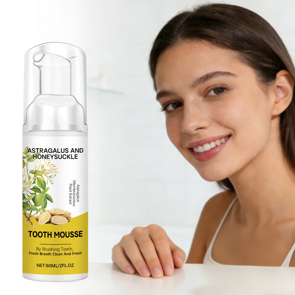 Astragalus Membranaceus Teeth Clean Mousse Reduce Yellowing Improve Mouth Odor Keep Oral Health Gentle Cleaning Foam Teethpaste Oasis Select