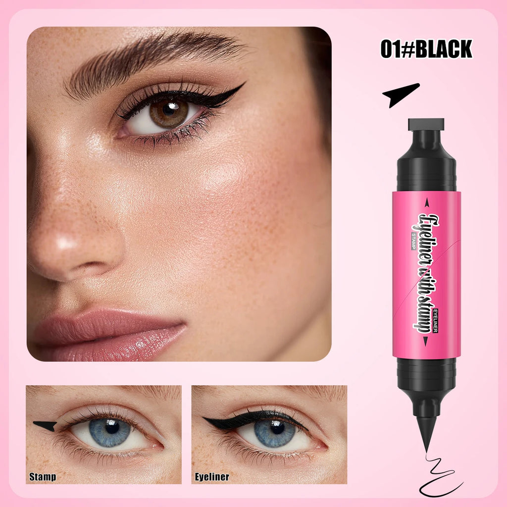 Hello Kiss 2-in-1 Winged Eyeliner Stamp Pen – Waterproof