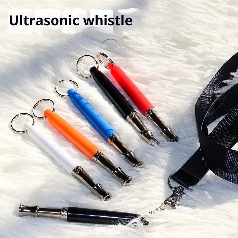 1Pcs Adjustable Ultrasonic Dog Whistle with Cord Silent Barking Control Pet Training Supplies Discipline Flute for Dogs Oasis Select