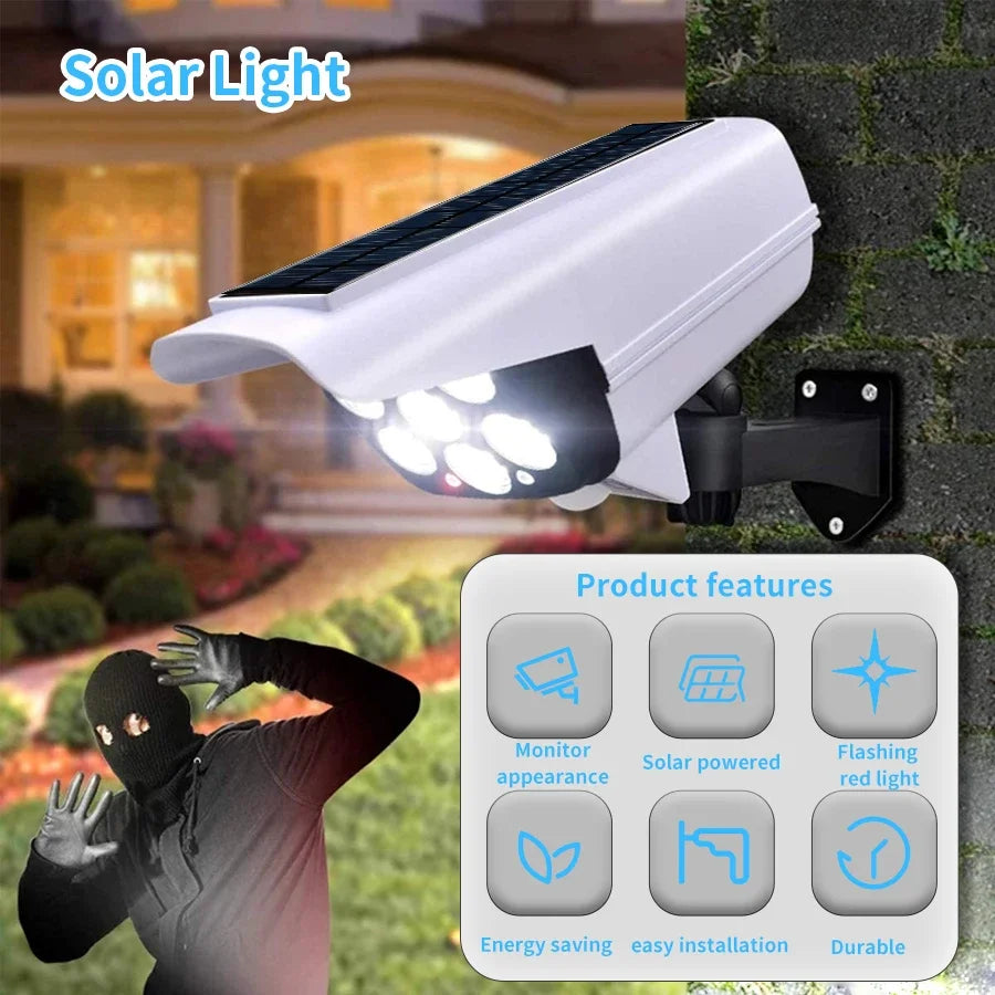 77 LED Solar Motion Sensor Light with Dummy Camera – IP65 Solar Security Light Oasis Select