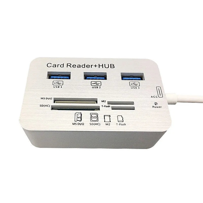 3 Ports USB 2.0 Hub USB Splitte 4 Ports Expander SD TF MS,M2 MMC Memory Card Reader Adapter For U Disk PC Laptop Mouse Keyboard Oasis Select