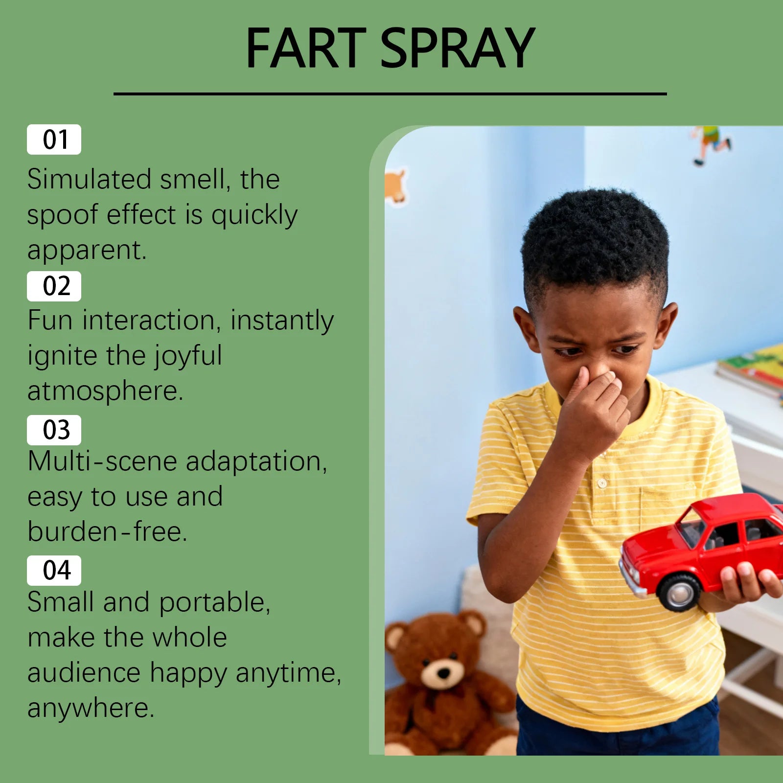 Fart Spray Prank Stink Bomb Gag Gift Funny Novelty Toy Adults Friends Party Halloween April Fools Day Practical Joke Supplies Oasis Select