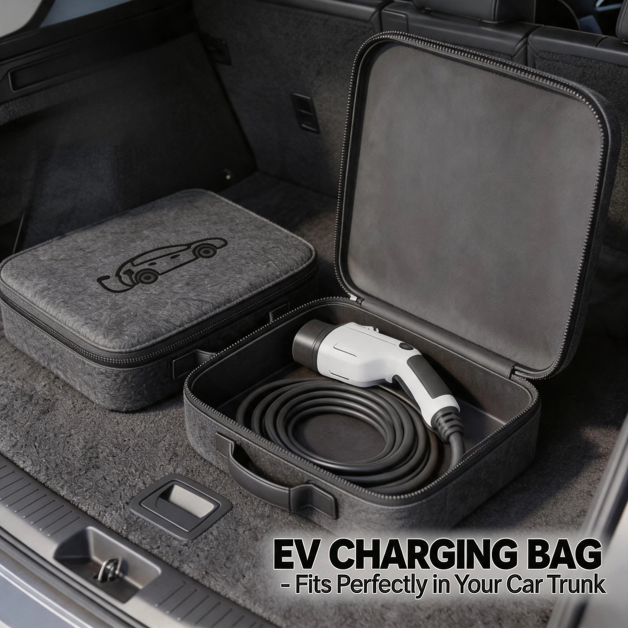 Scratch Resistant Dustproof New Energy Vehicle Charging Gun Storage Bag Portable EV Charger Cable Bag Auto Storage Bag Oasis Select