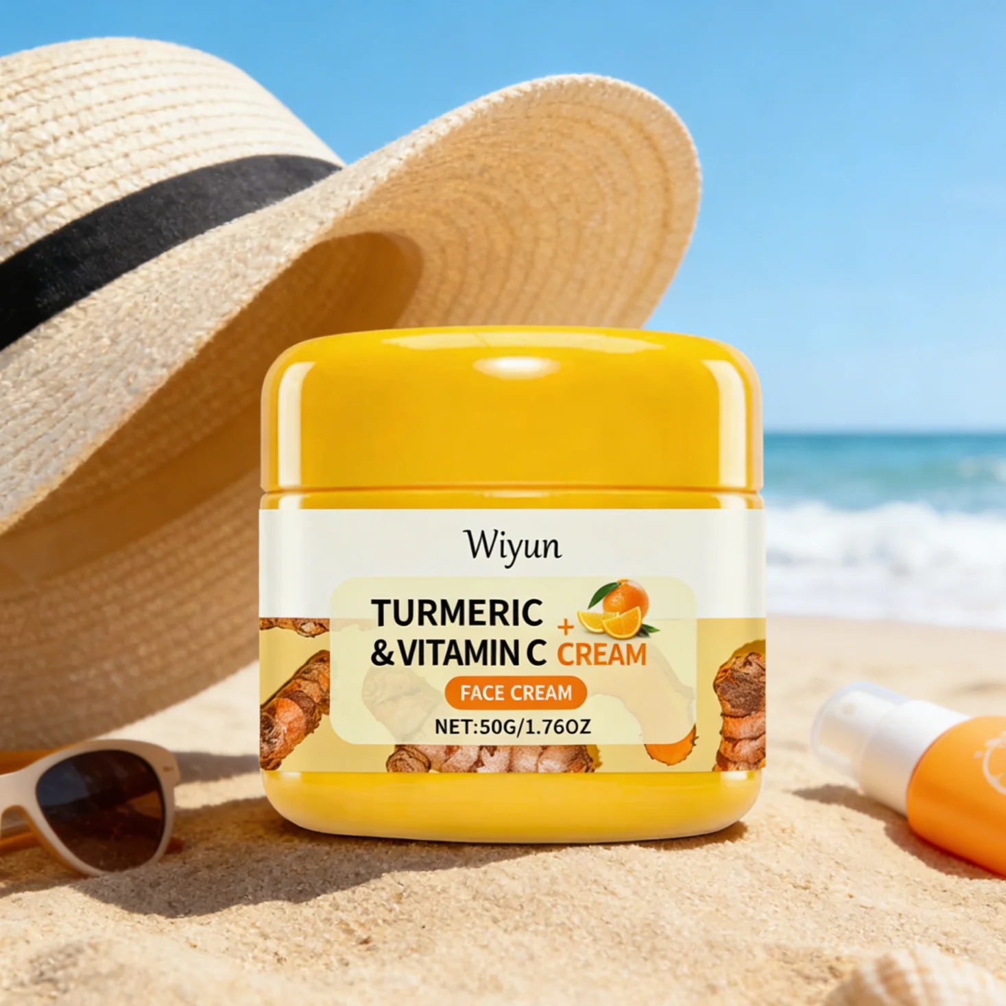 Turmeric Vitamin C Face Cream – Brighten & Fade Dark Spots Brightening Face Cream Oasis Select