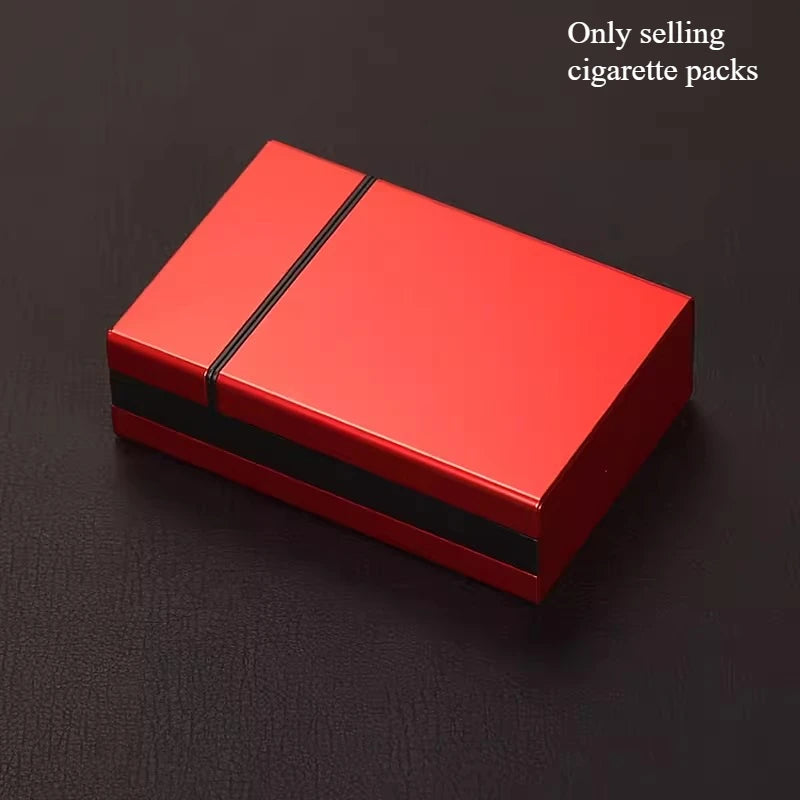 Automatic Pop-up Cigarette Box Soft Pack Protective Shell Thick Cigarette for Men and Women Extended Thin Cigarette Clip Oasis Select red - soft and hard