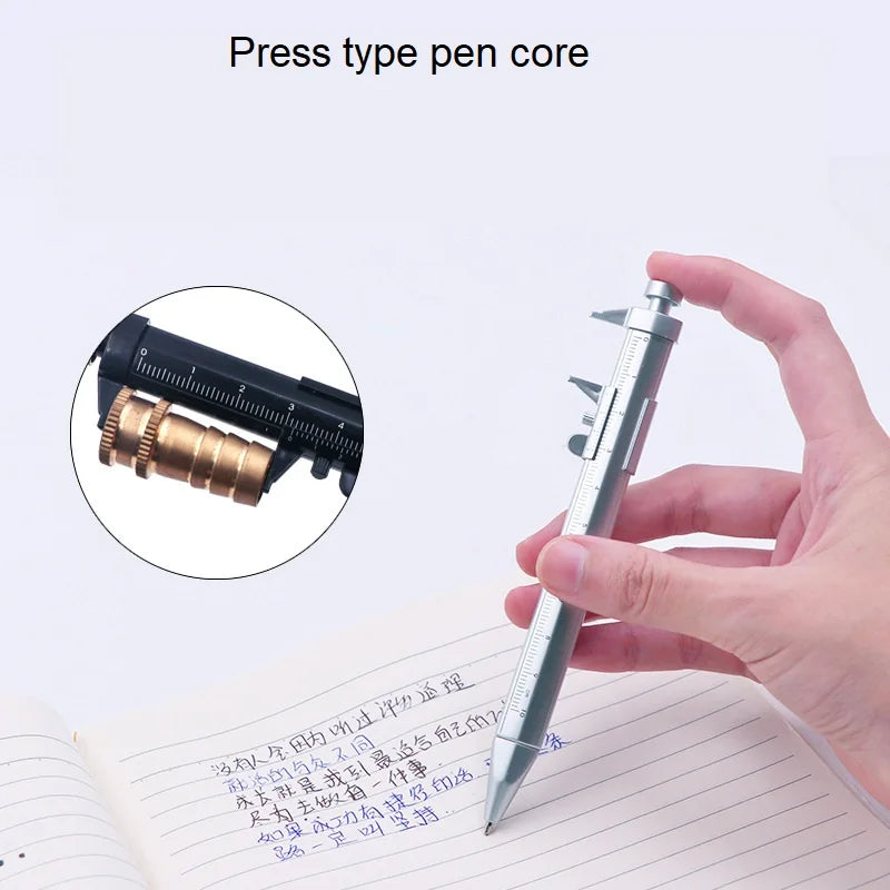 Multifunction Caliper pen Ball-Point 0.5mm ballpoint pen Gel Ink Pen Vernier Caliper Roller Ball Pen Creativity Stationery Oasis Select