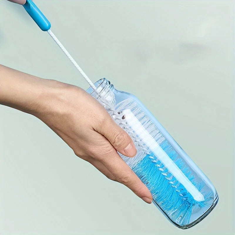 Long Handle Cup Brush,Kitchen Glass Bottle Cleaning Brush,Milk Bottle Tea Cup Scrubber,No-Electricity Required Cleaning Tool Oasis Select