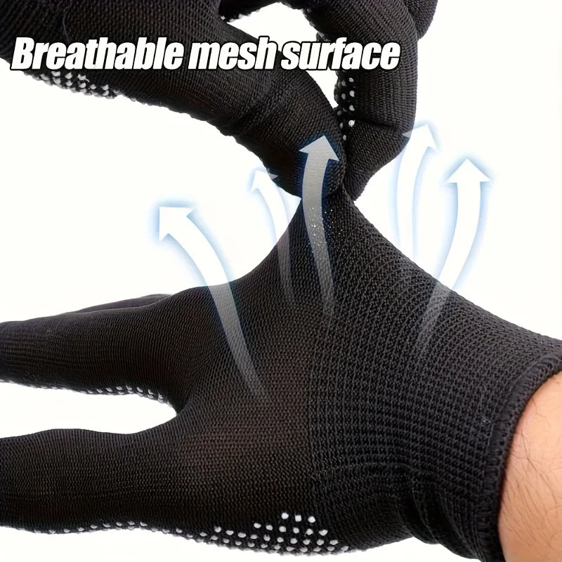 10/20PCS Heavy-duty Nylon Gloves - Lightweight Grip Texture, Suitable for Cycling, Fishing, Camping, Hunting Oasis Select
