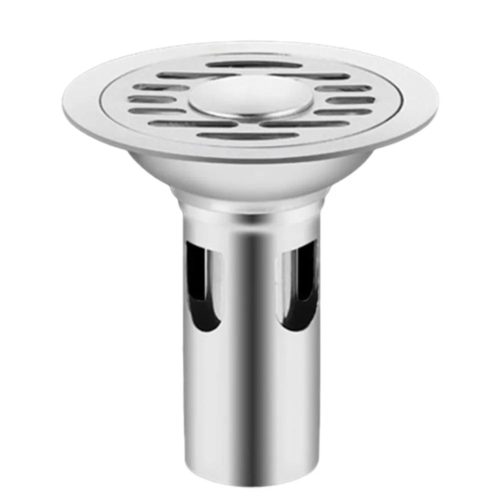 Stainless Steel Floor Drains Anti-odor Drainer Shower Strainer Cover 10cm Deodorant For Kitchen Hotel Bathroom Oasis Select Dual (long)