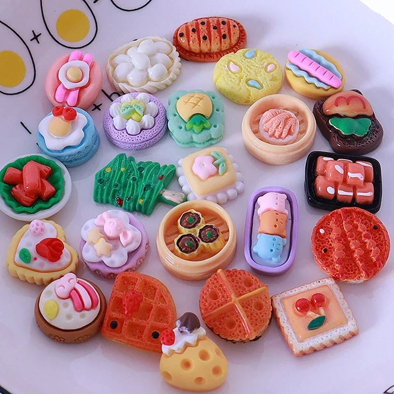 10Pcs Dollhouse Mini Food Toys Dollhouse Kitchen Decoration Dollhouse Accessories For Kids Pretend Play Toy Oasis Select