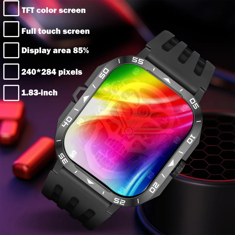 ERUN Smart Watch – Sports, Call & Music Control | 1.8" Display