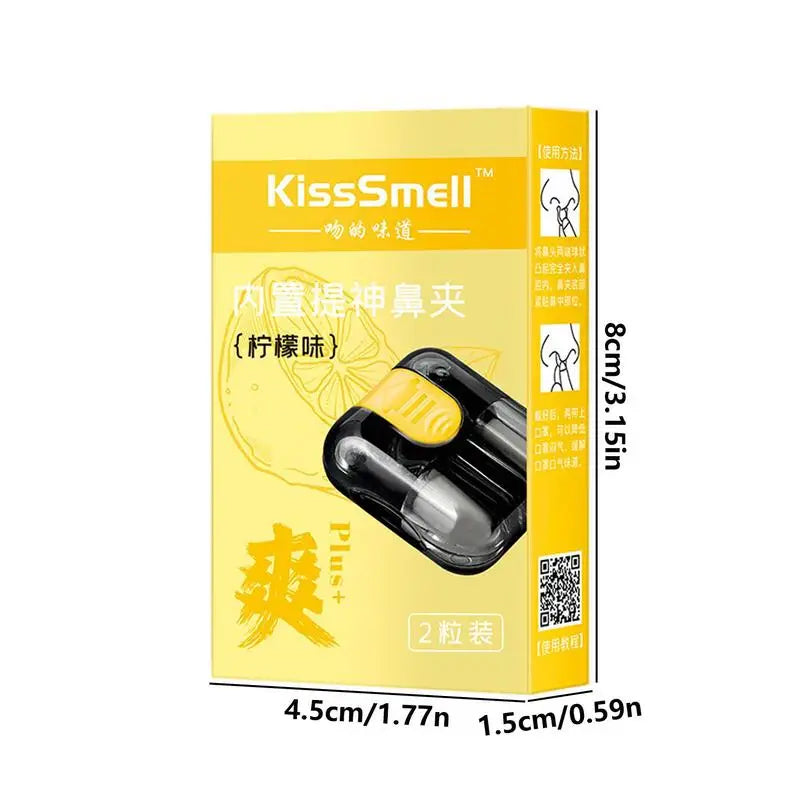 Hands-Free Aromatherapy Nasal Inhaler Stick 2pk | Nose Clip Aromatherapy Inhaler Oasis Select